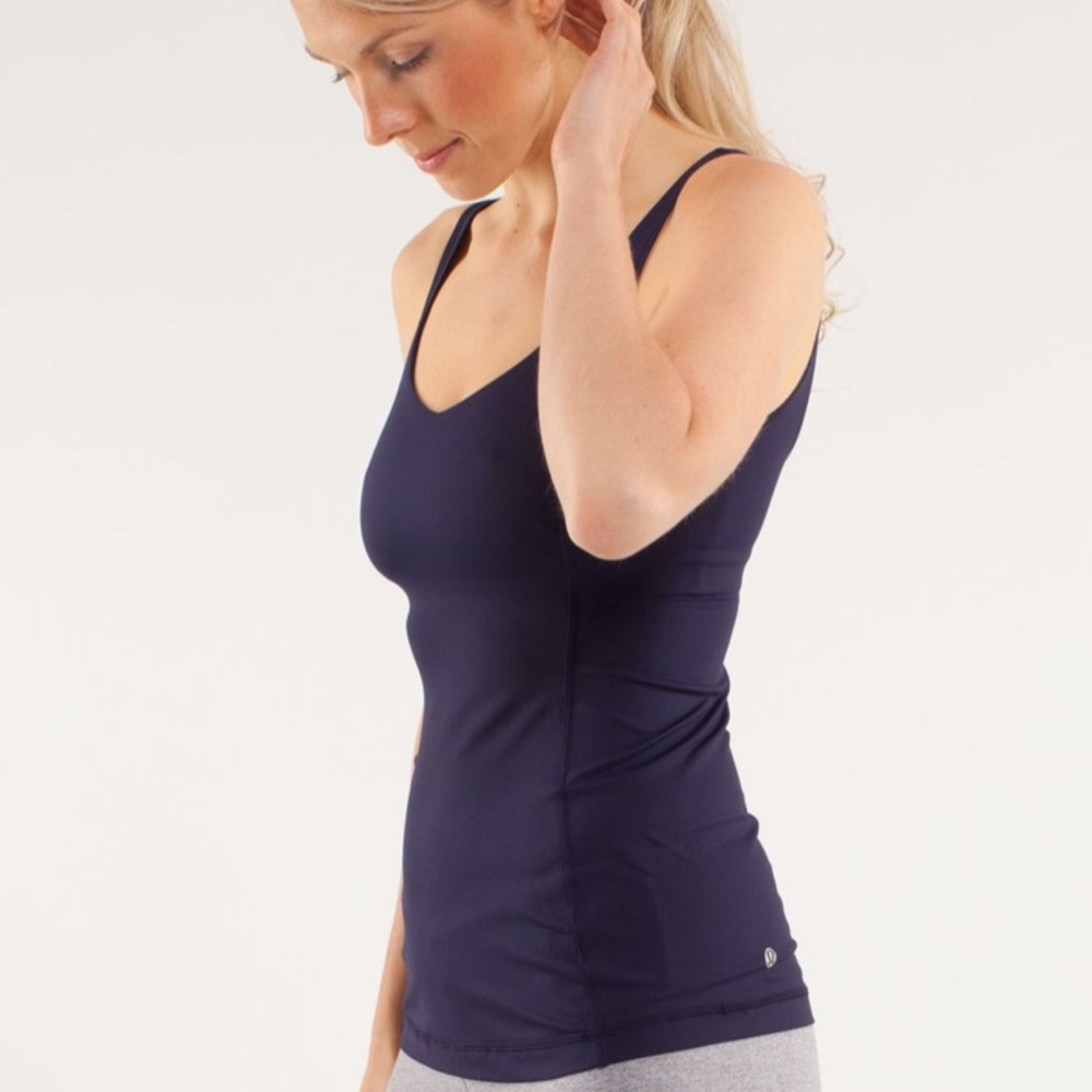 Lululemon | Optimal Tank Sports Bra Deep Indigo 4